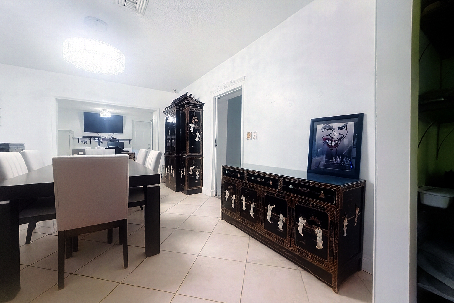 Dining room for hosting gatherings